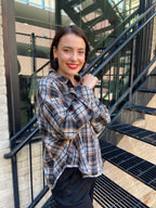 Jen Black Plaid Oversized Flannel