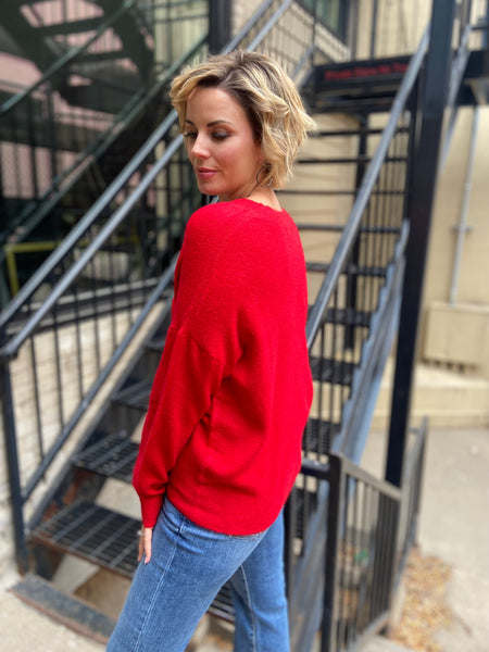 Fireside Red Sweater