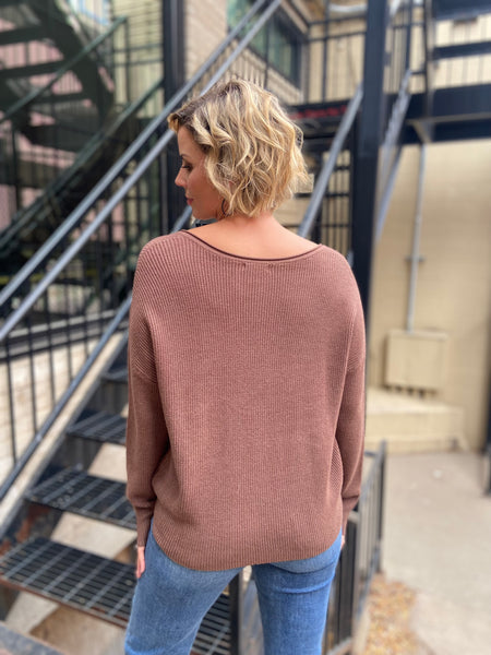 Carissa Mocha Sweater