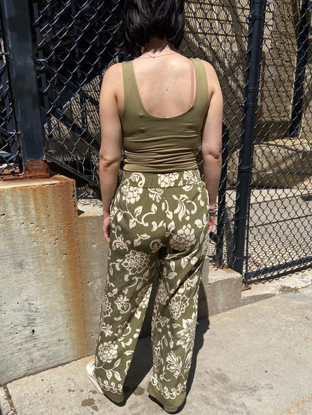 Maribel Moss Printed Pants
