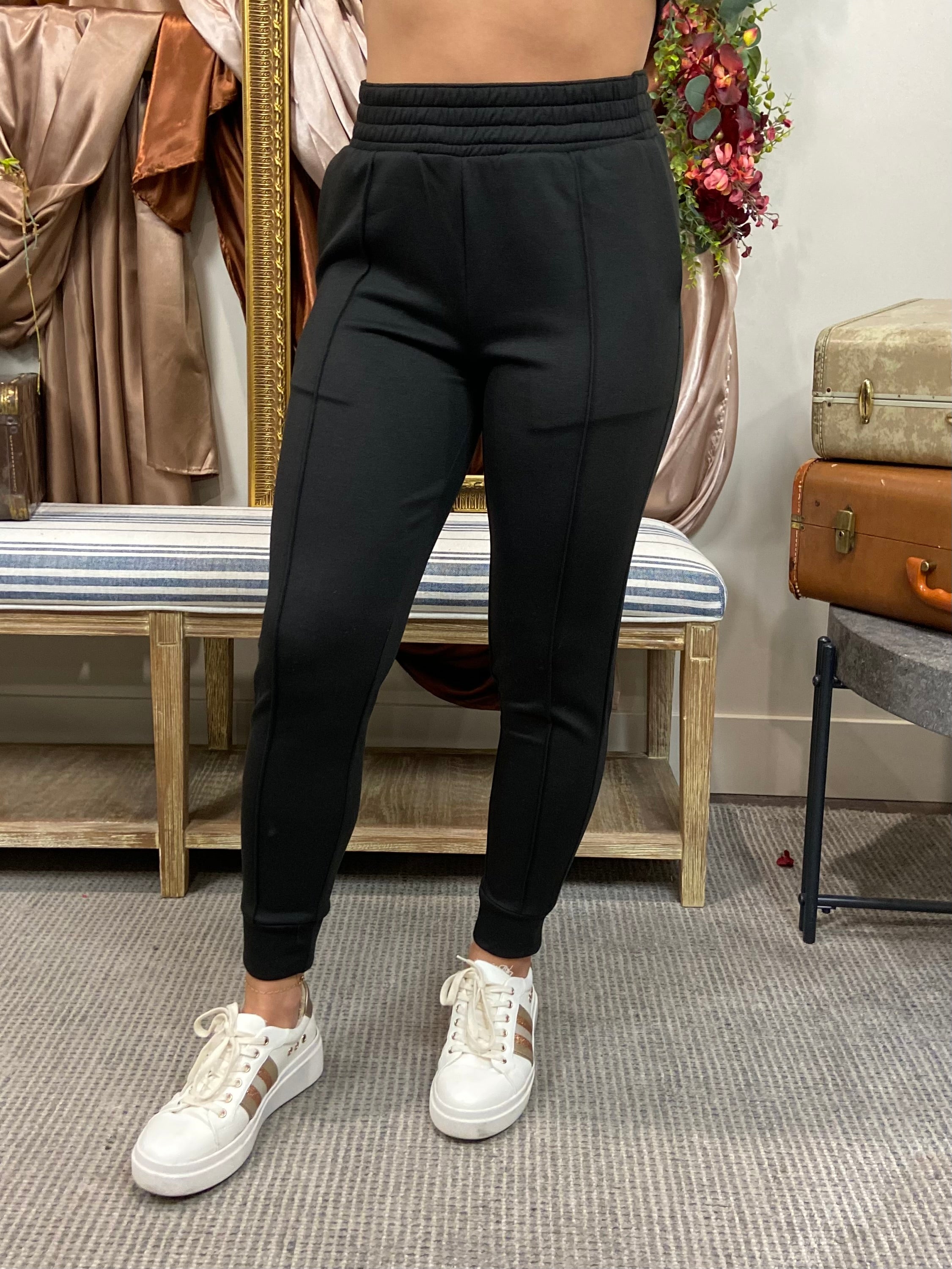 Emma Black Scuba Half Zip