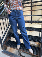 Steven Dark Wash High Rise Straight Leg EnJeans