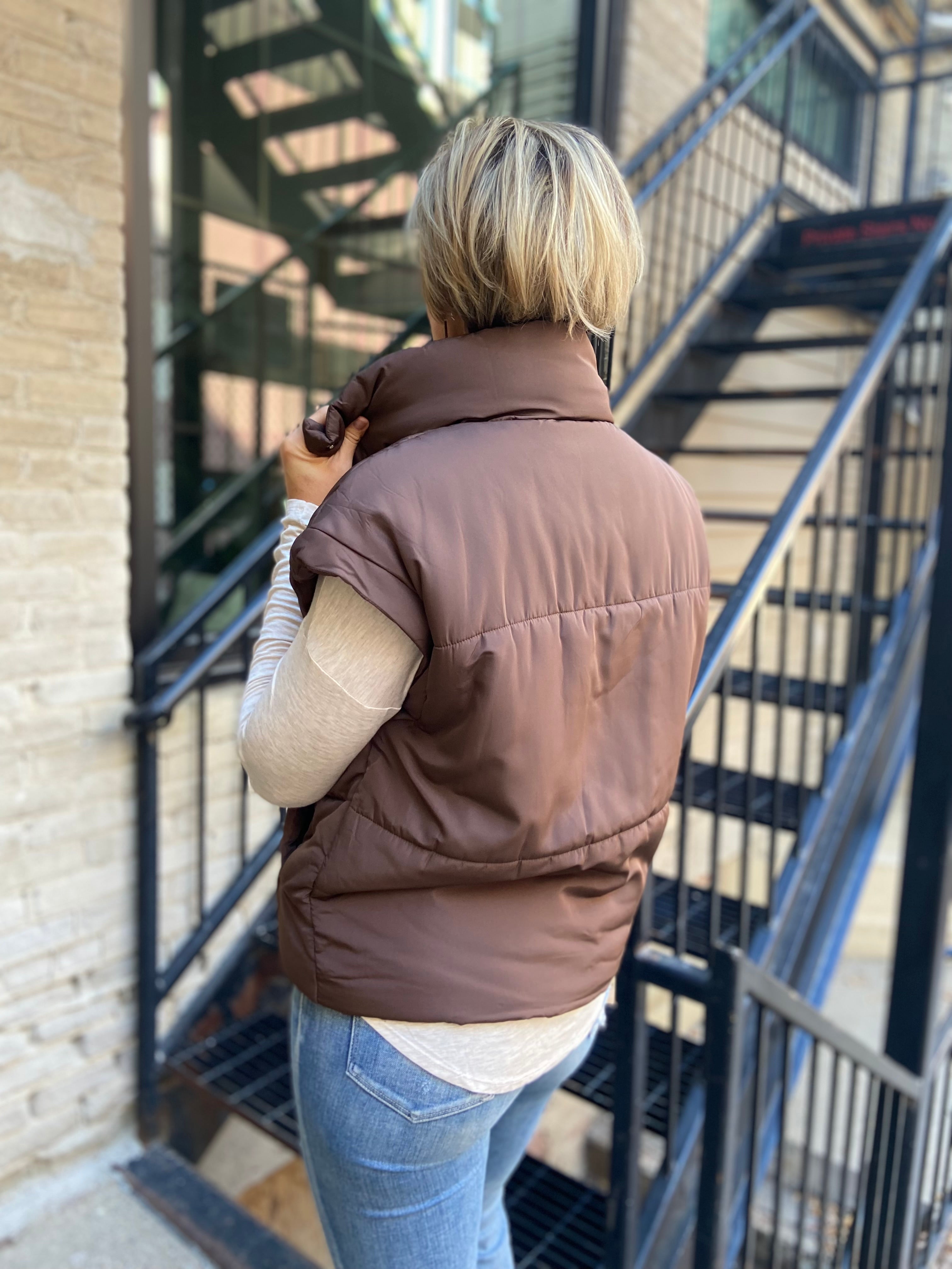 Angela Brown Oversized Puffer Vest