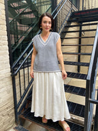 Caroline Varsity Style Sweater Vest