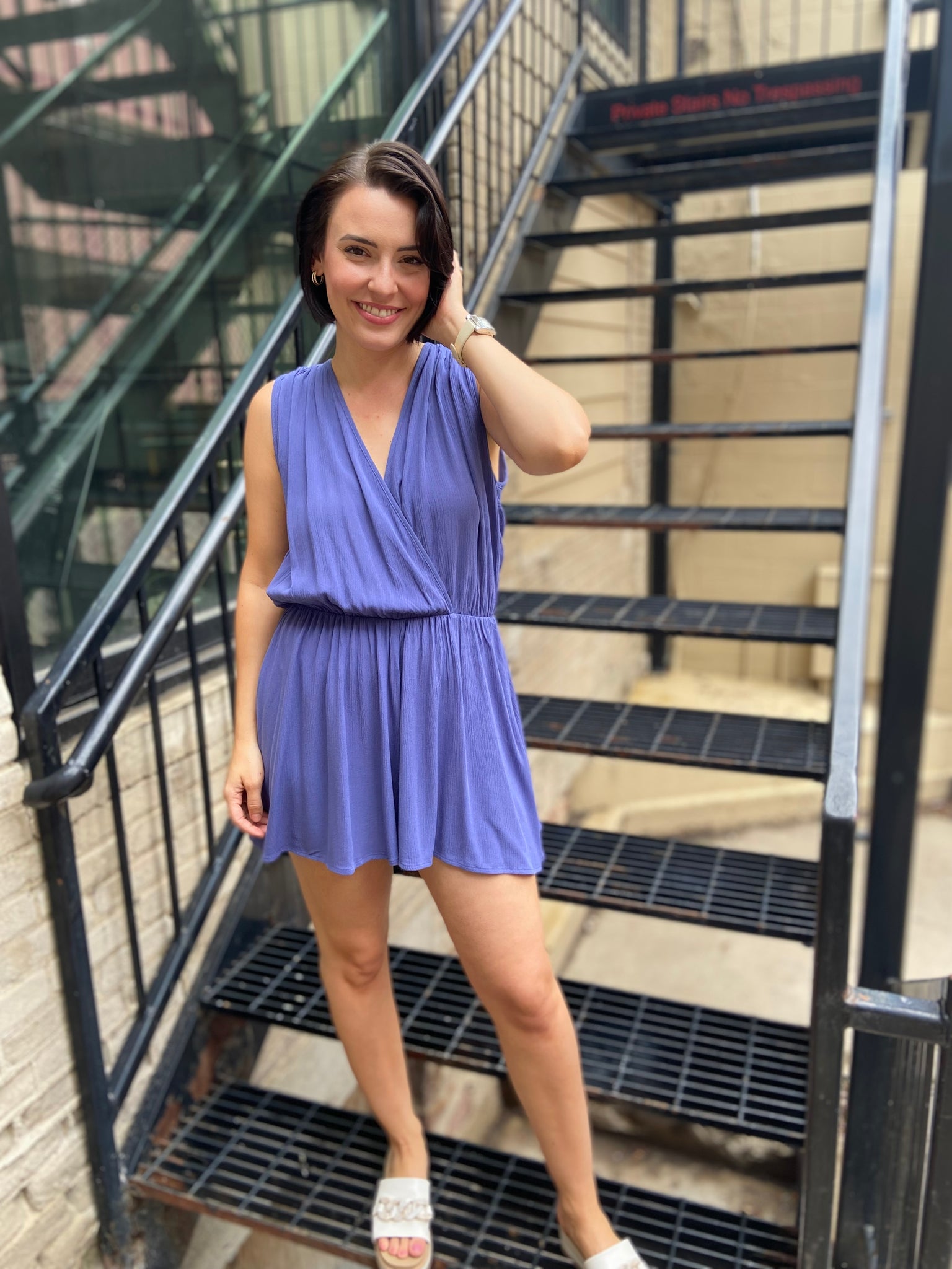 Ari Marlin V Neck Romper