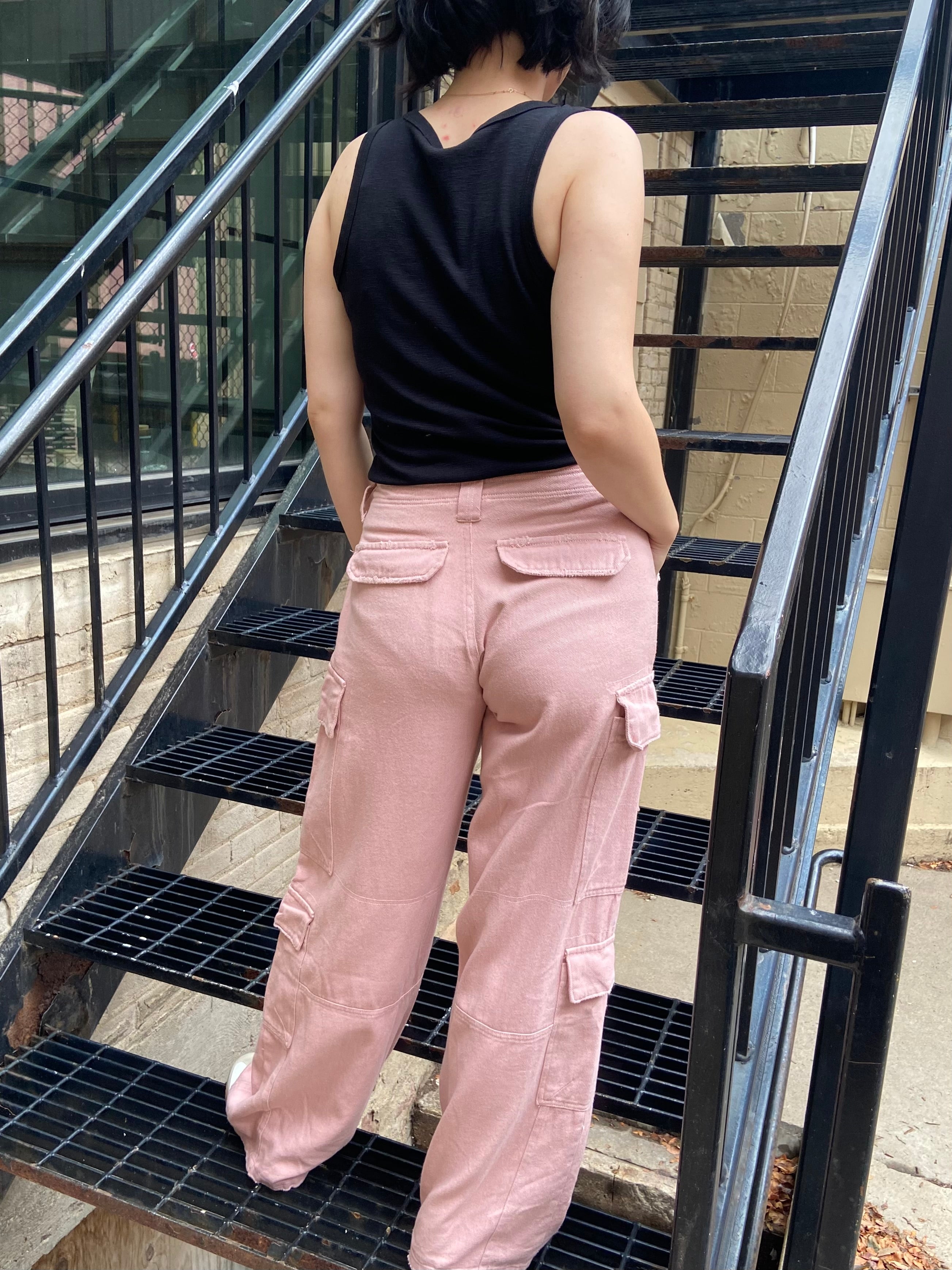 Henry Pink Cargo Pants