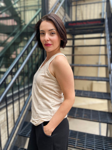 Ivy Sand Racerback Tank Top