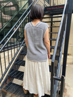 Caroline Varsity Style Sweater Vest