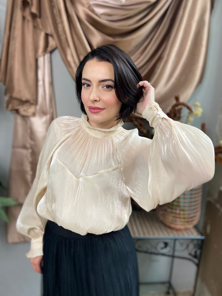 Kelsey Champagne Sweetheart Blouse