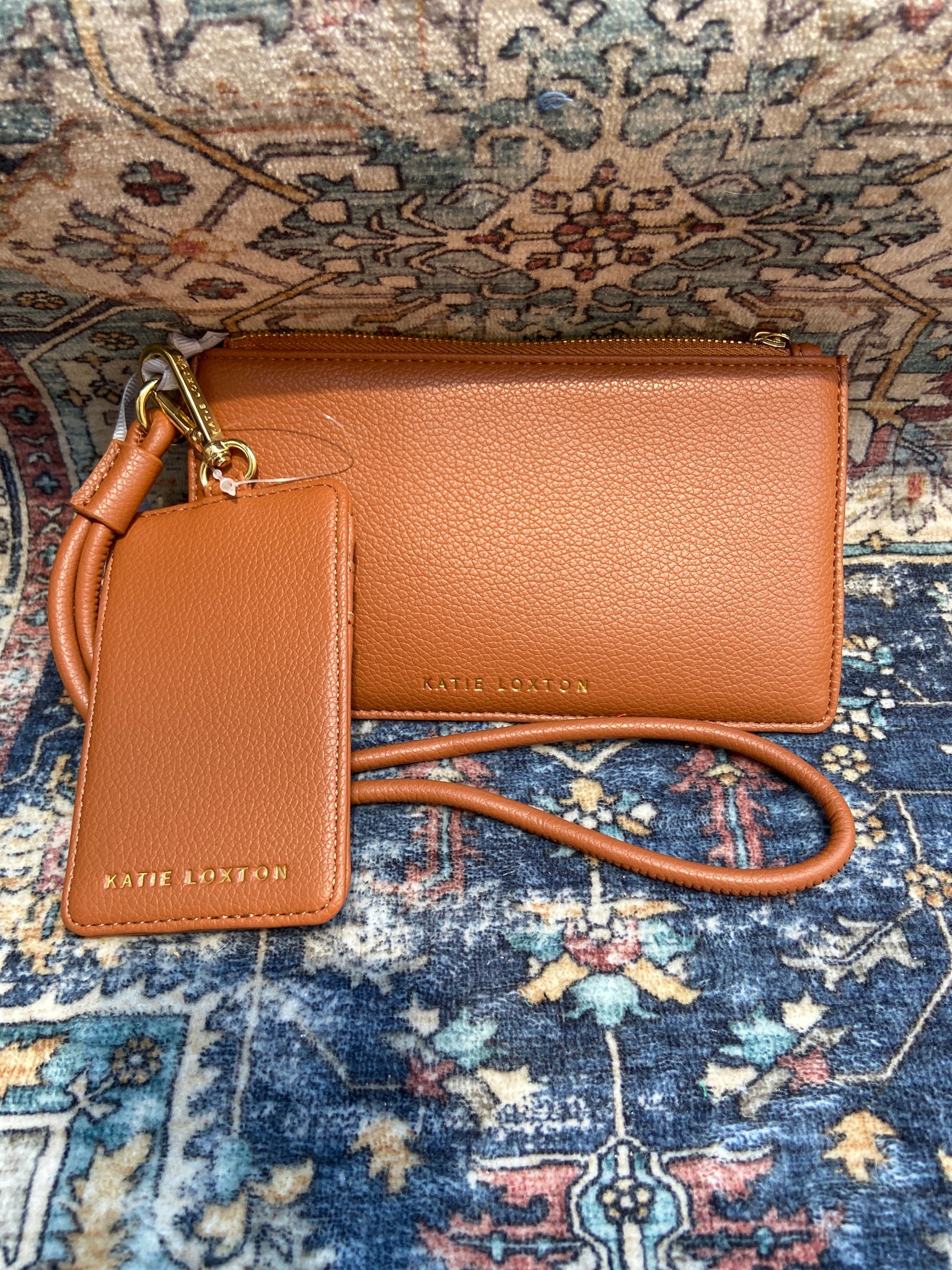 Cognac Duo Accessory Wristlet
