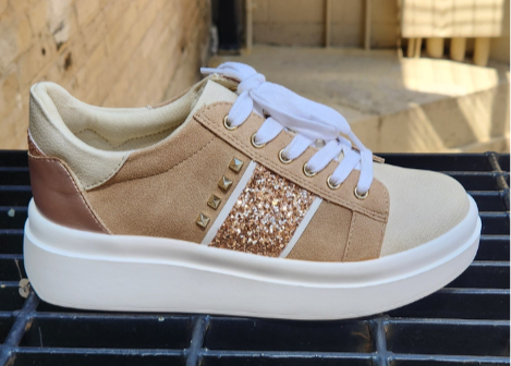 Yellow Box Elvera Sand Flatform Sneakers - MK Threads Boutique