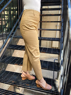 Petra Khaki Wide Leg Cropped Pants - MK Threads Boutique