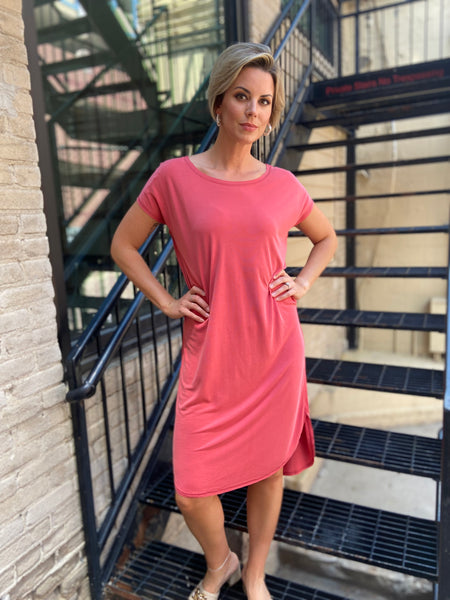 Lori Brick T-Shirt Dress