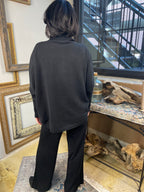 Lau Black Knit Turtle Neck Sweater