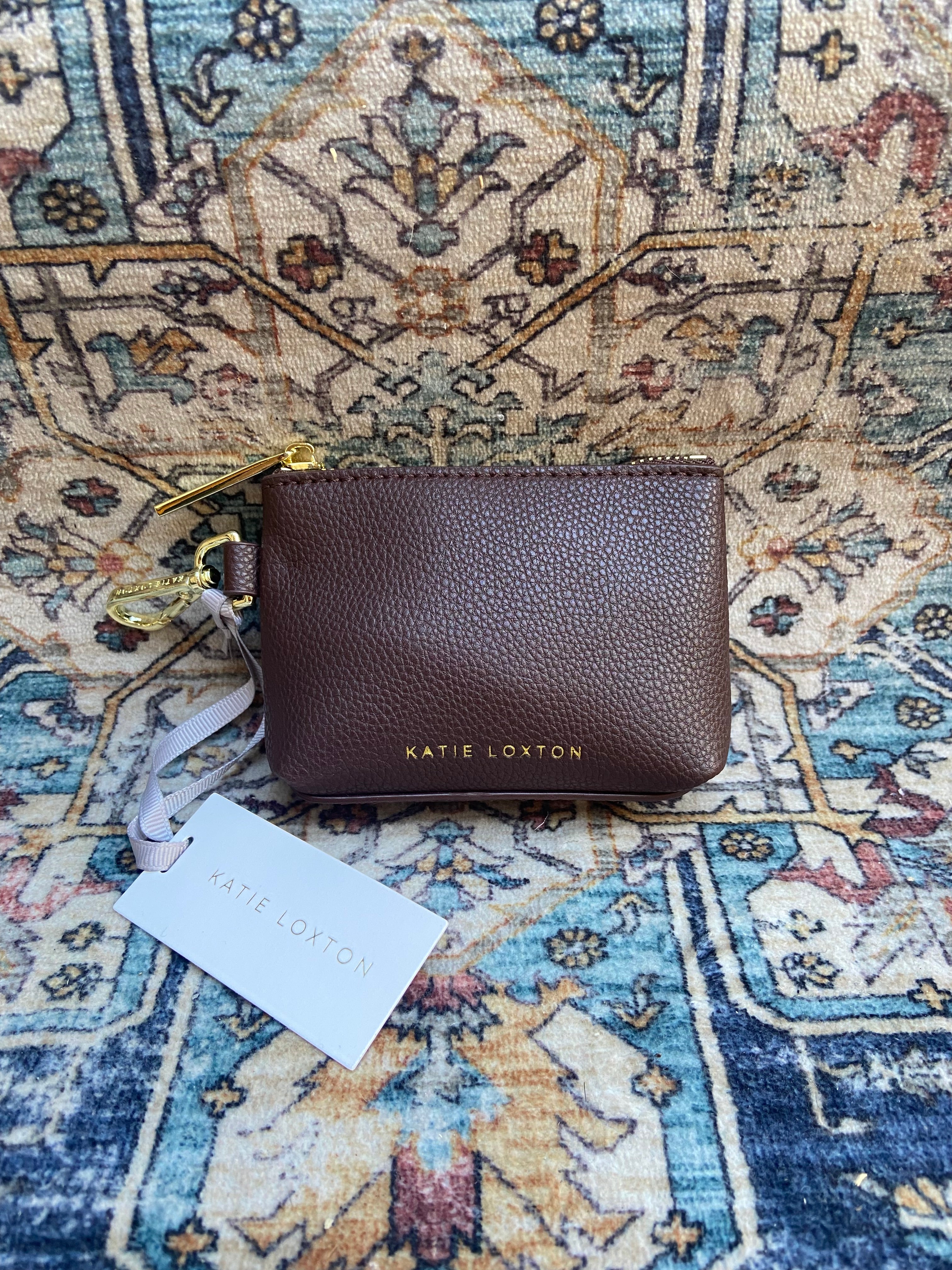 Clip On Chocolate Brown Coin Purse