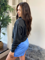 Alani Black Half Zip Sweater - MK Threads Boutique