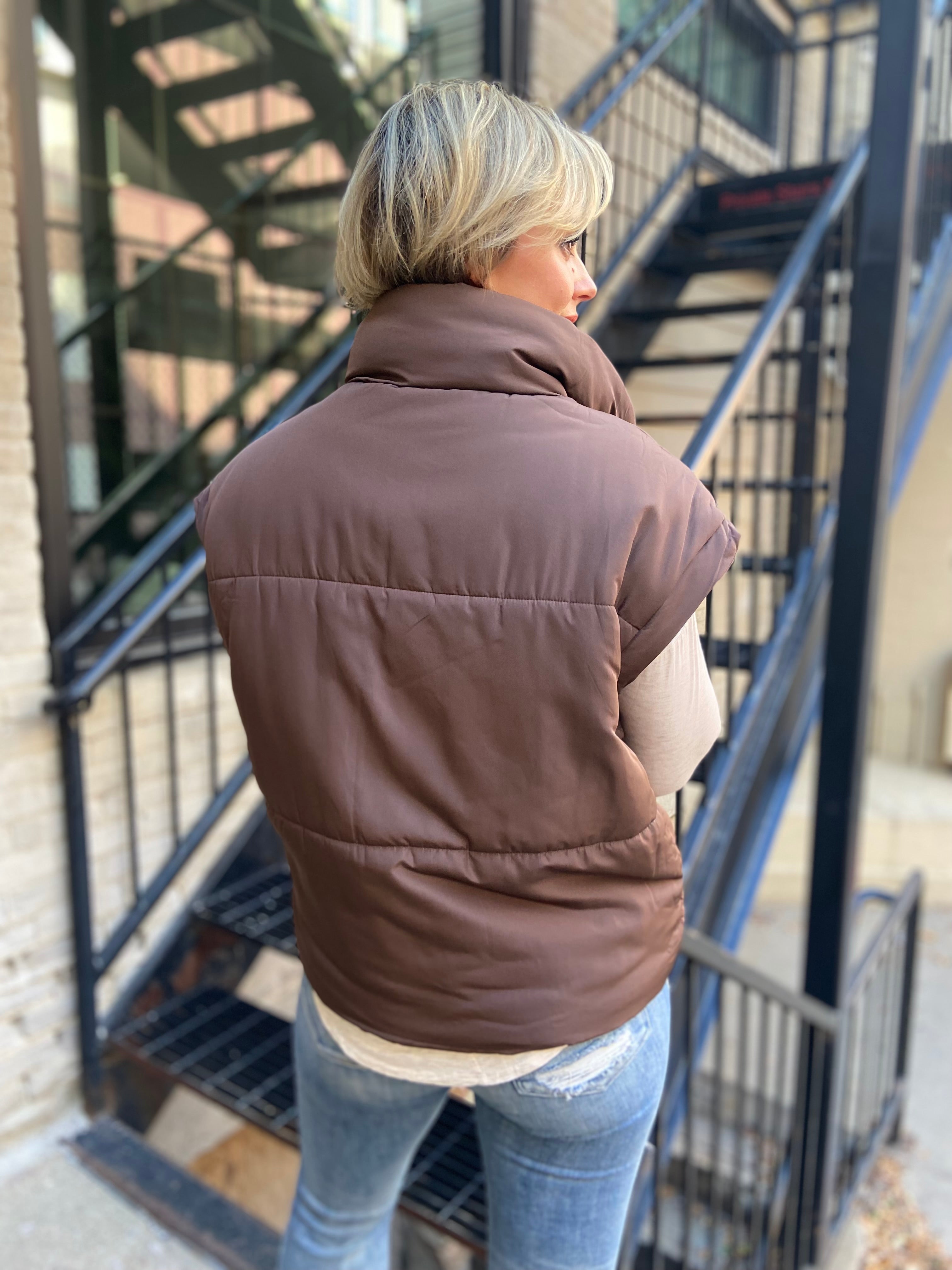 Angela Brown Oversized Puffer Vest