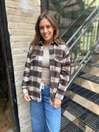 Harper Brown Plaid Shacket