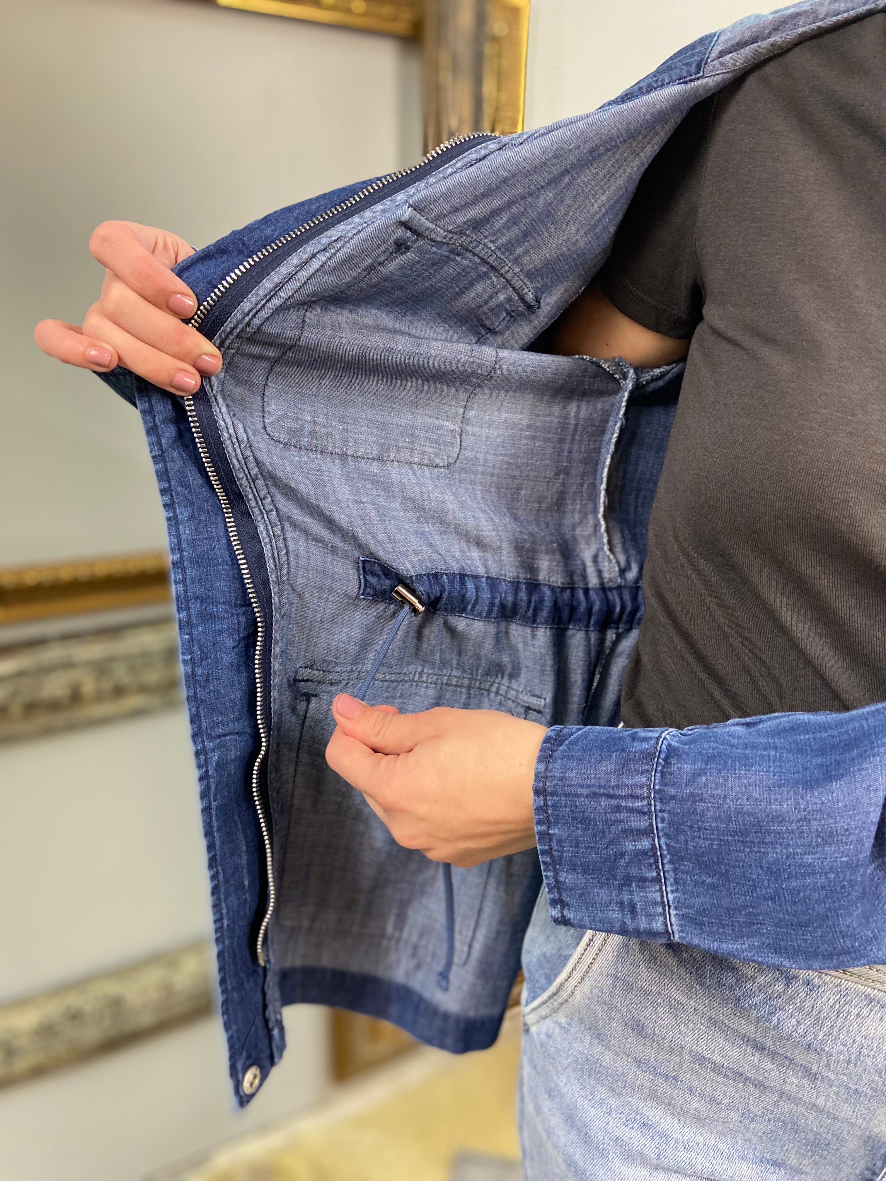 Jackie Denim Utility Enjean Jacket - MK Threads Boutique