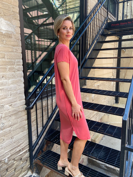 Lori Brick T-Shirt Dress