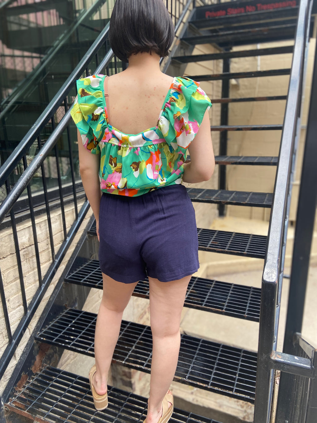 Step into summer with the Elli Navy Blue Linen Shorts, your go-to choice for laid-back style. Crafted from lightweight linen, these shorts offer a perfect blend of comfort and chic flair. The breathable fabric keeps you cool, whether you're heading to a picnic, lounging at home, or enjoying a day at the beach. Plus, their versatile navy blue shade pairs effortlessly with any top in your wardrobe.

- Soft and breathable fabric for all-day comfort
- Versatile navy blue colour for easy styling
- Ideal for picn