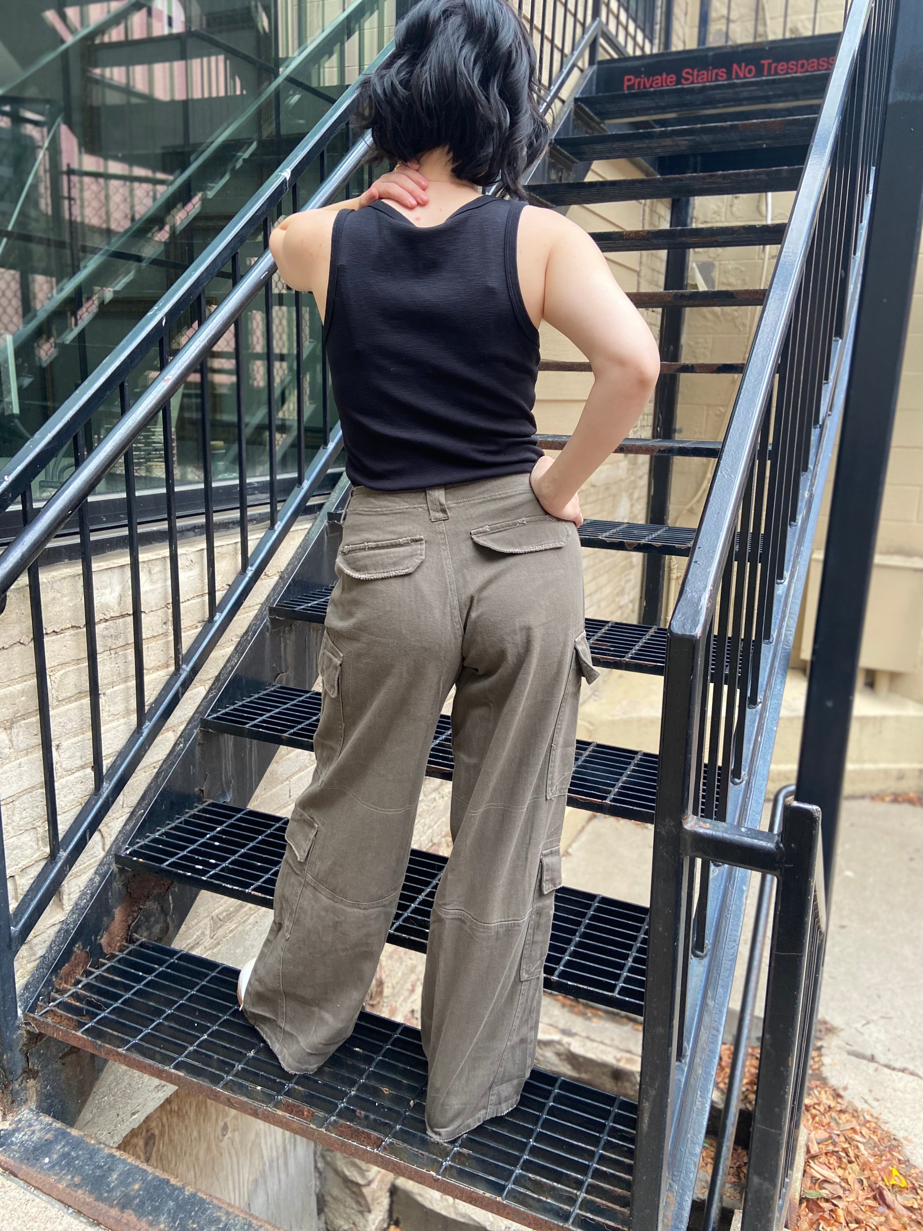 Henry Dark Olive Cargo Pants