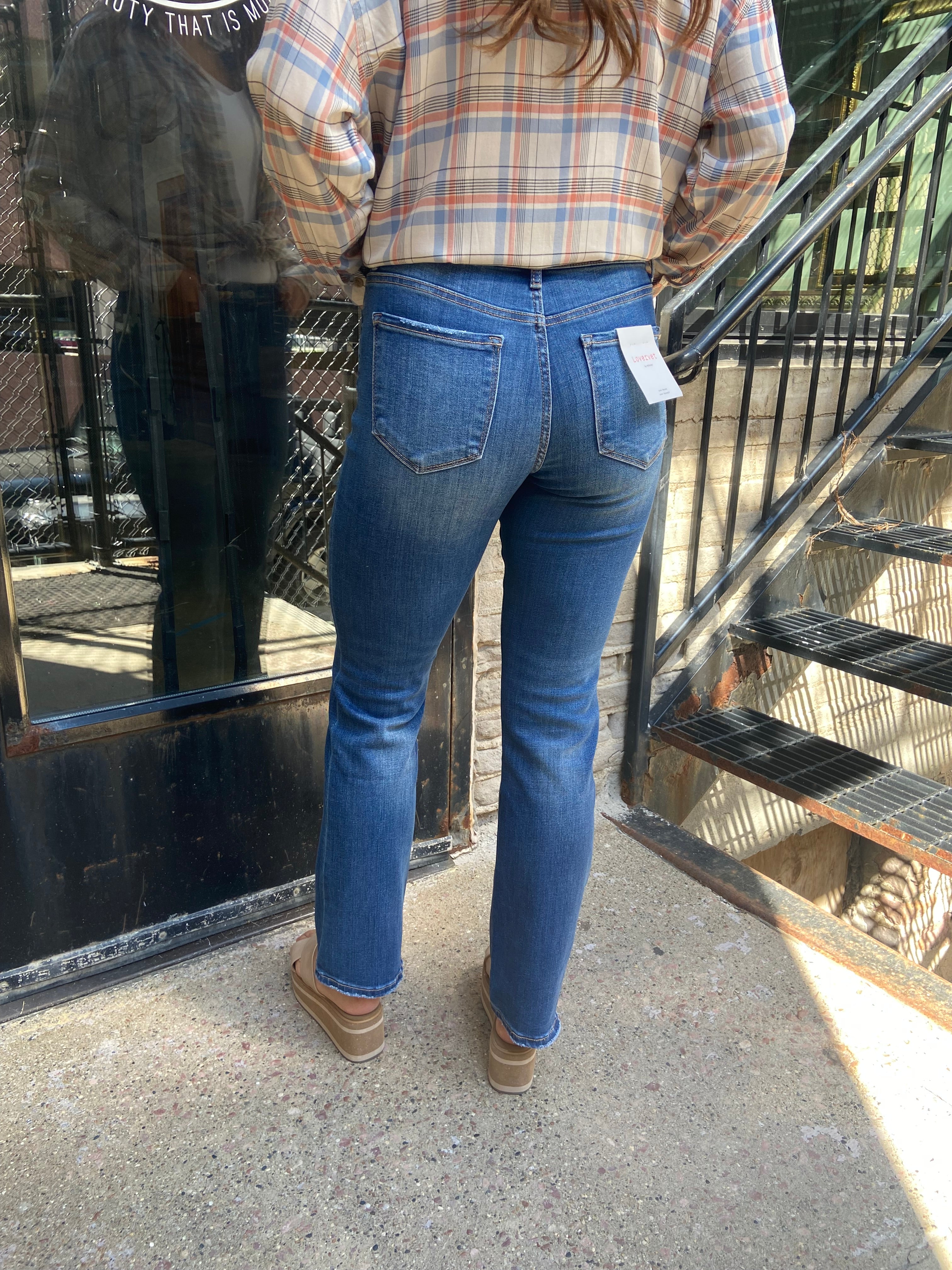Victor Lovervet Mid Rise Dark Wash Jeans - MK Threads Boutique