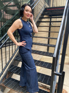 Stephani Denim Sleeveless Vest