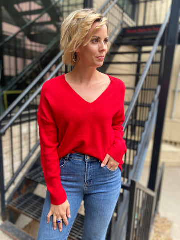 Fireside Red Sweater