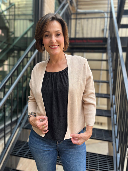 Kati Khaki Open Cardigan