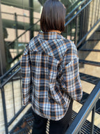 Jen Black Plaid Oversized Flannel
