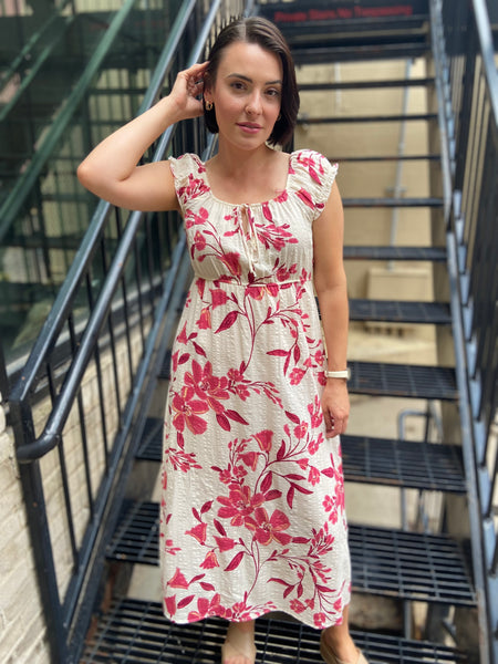 Rosalind Rose Midi Dress