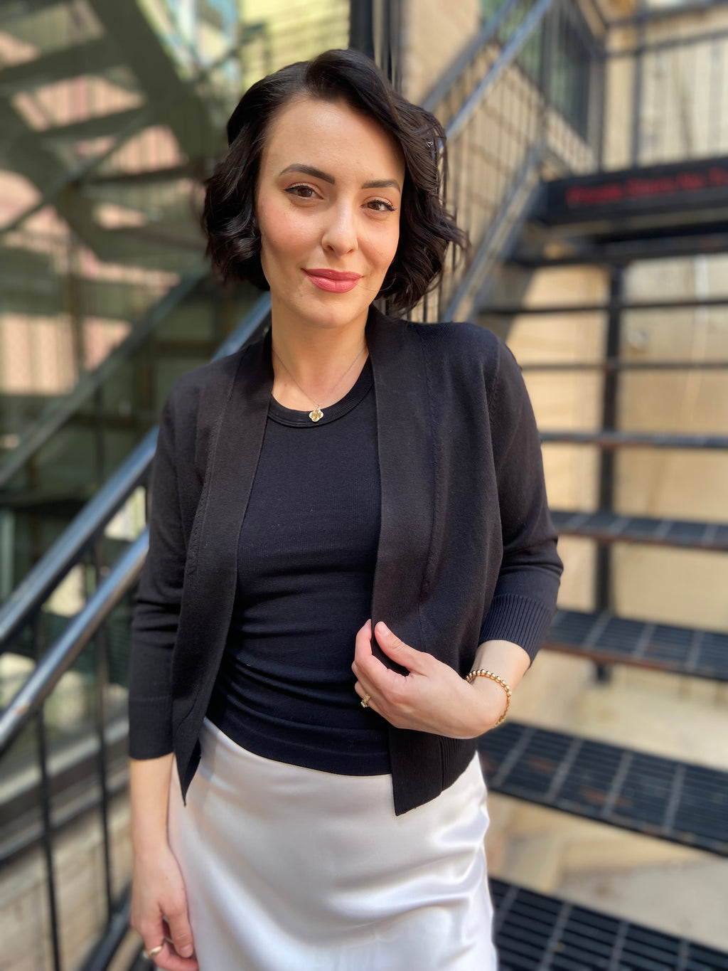 Kit Black Bolero Cardigan