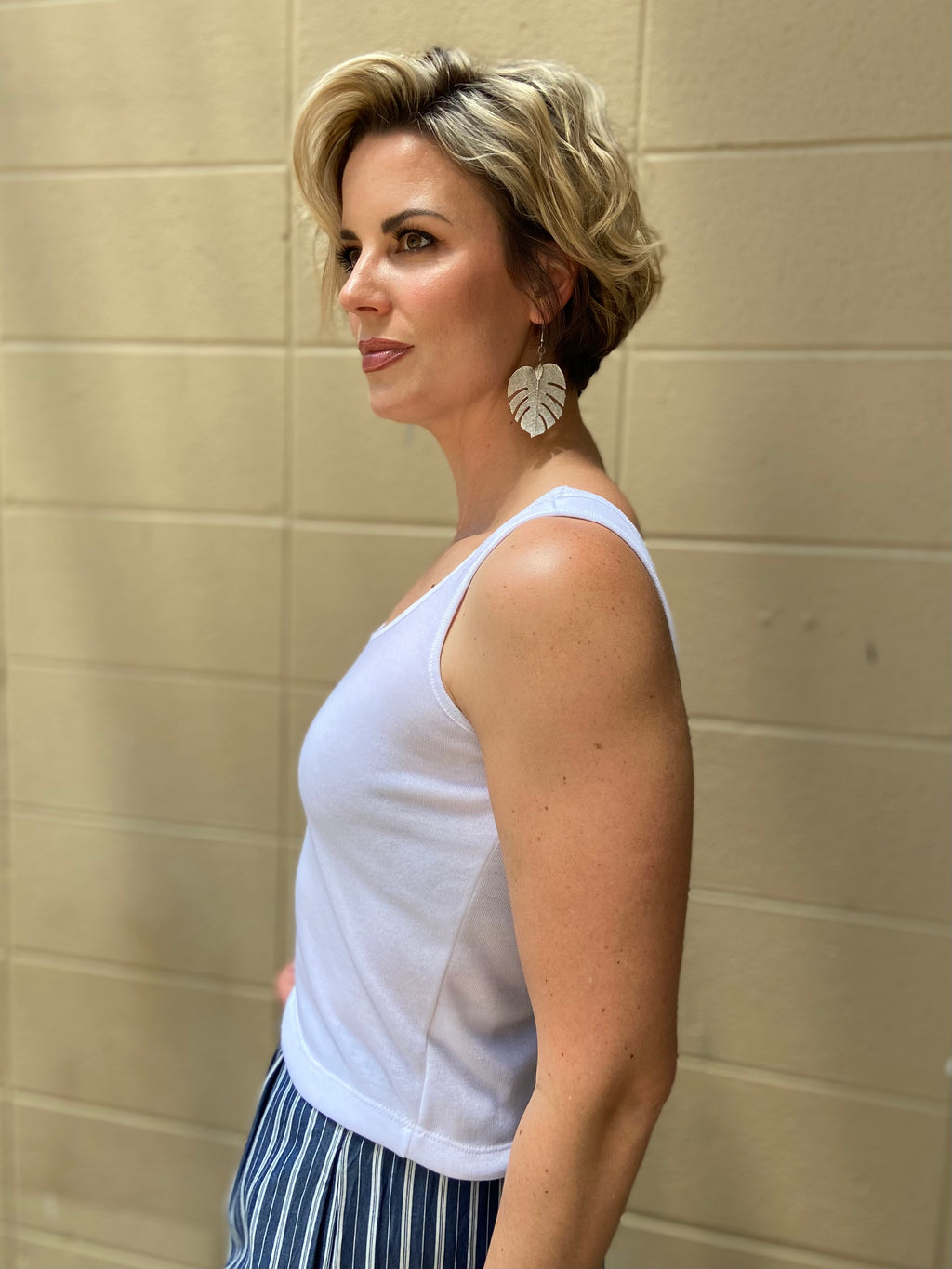 Lizzy White Tank Top - MK Threads Boutique