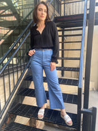 Nora Black Smocked Long Sleeve Blouse - MK Threads Boutique