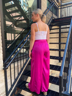 Braylee Fuchsia Wide Leg Pants