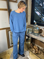 Grace Dusty Blue Long Sleeve & Pant Set