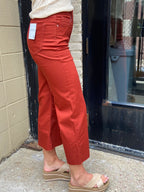 Adrienne Rust High Rise Cropped Zenana Jeans