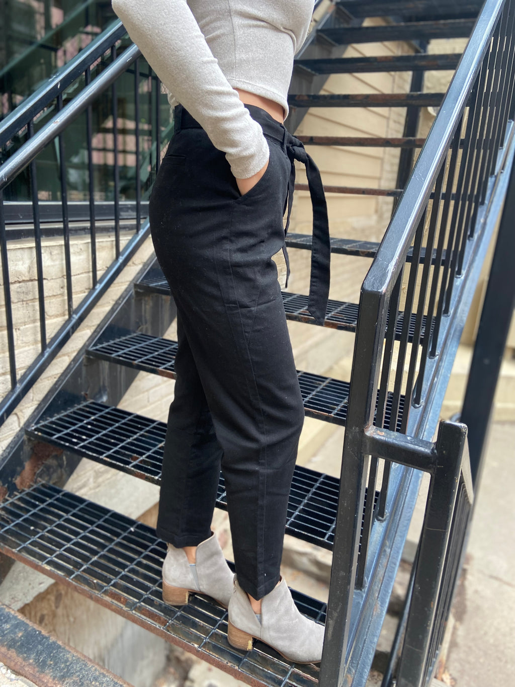 Kesha Black Jogger Pants With Pockets