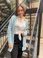 Wendy Blue Long Cardigan