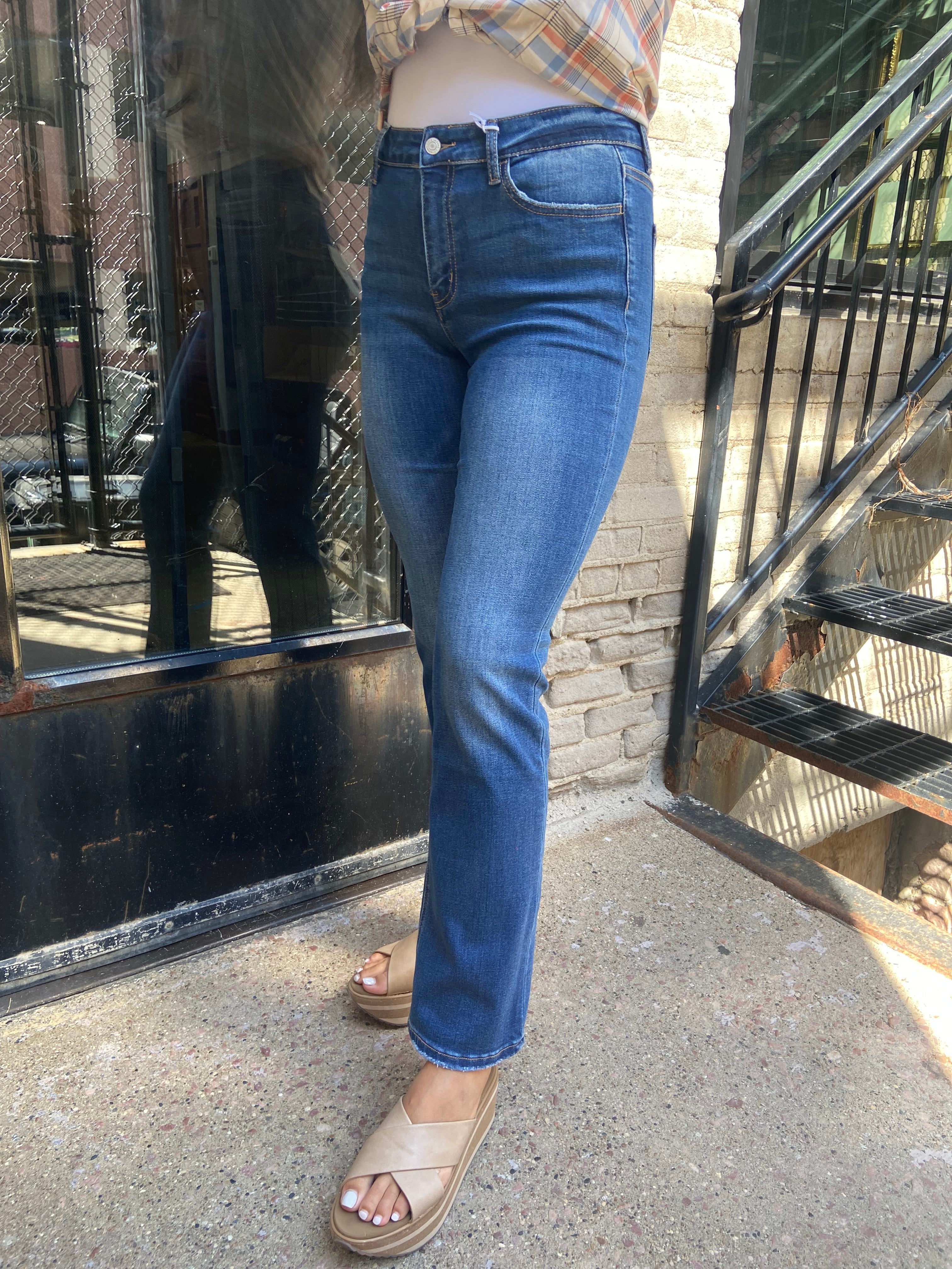 Victor Lovervet Mid Rise Dark Wash Jeans - MK Threads Boutique
