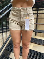 Stacy Sandy High Rise Risen Jean Shorts - MK Threads Boutique