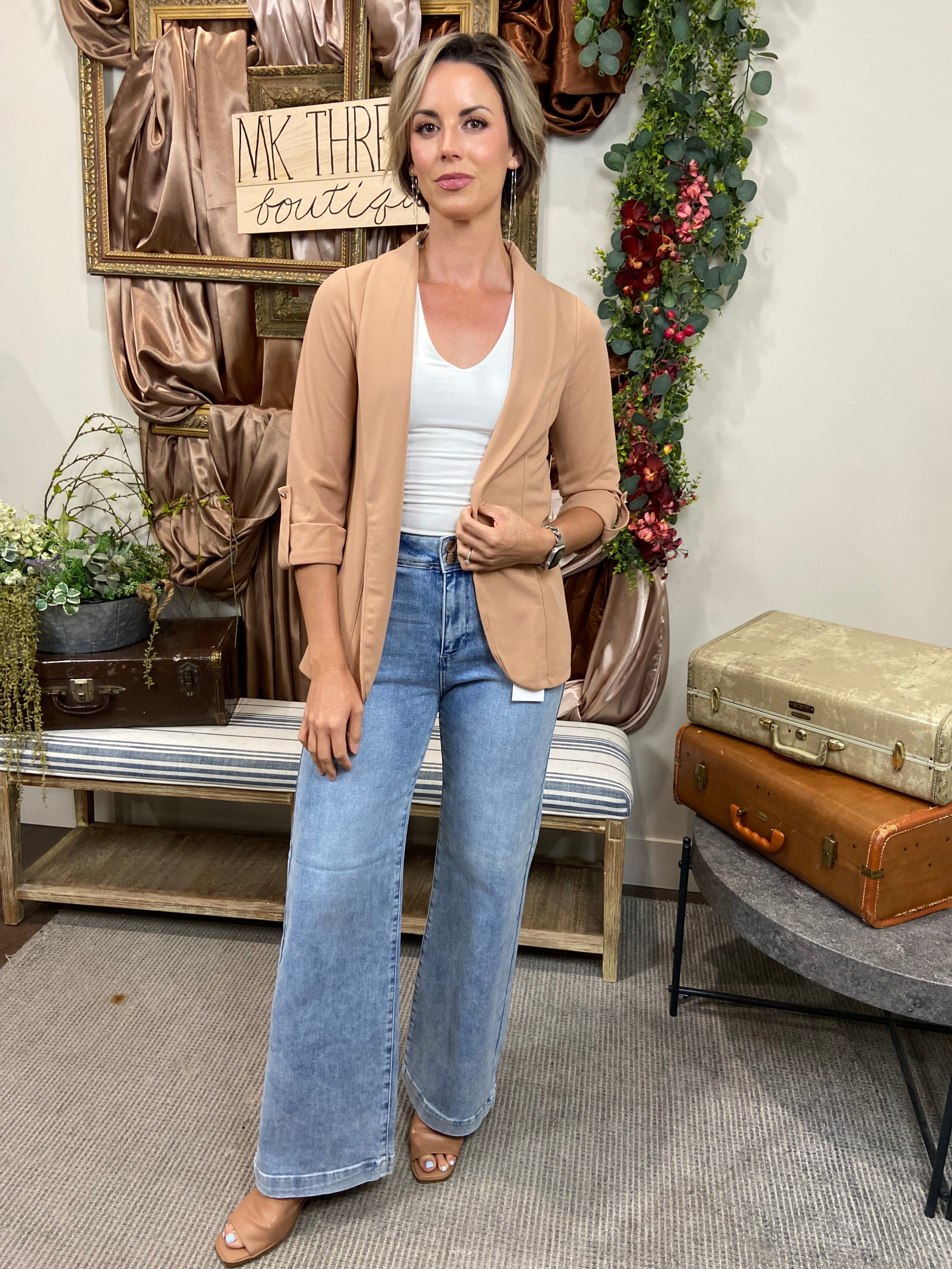 Vinny Carmel Shawl Blazer