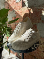 Yellow Box Ghent Cream Detailed Sneakers