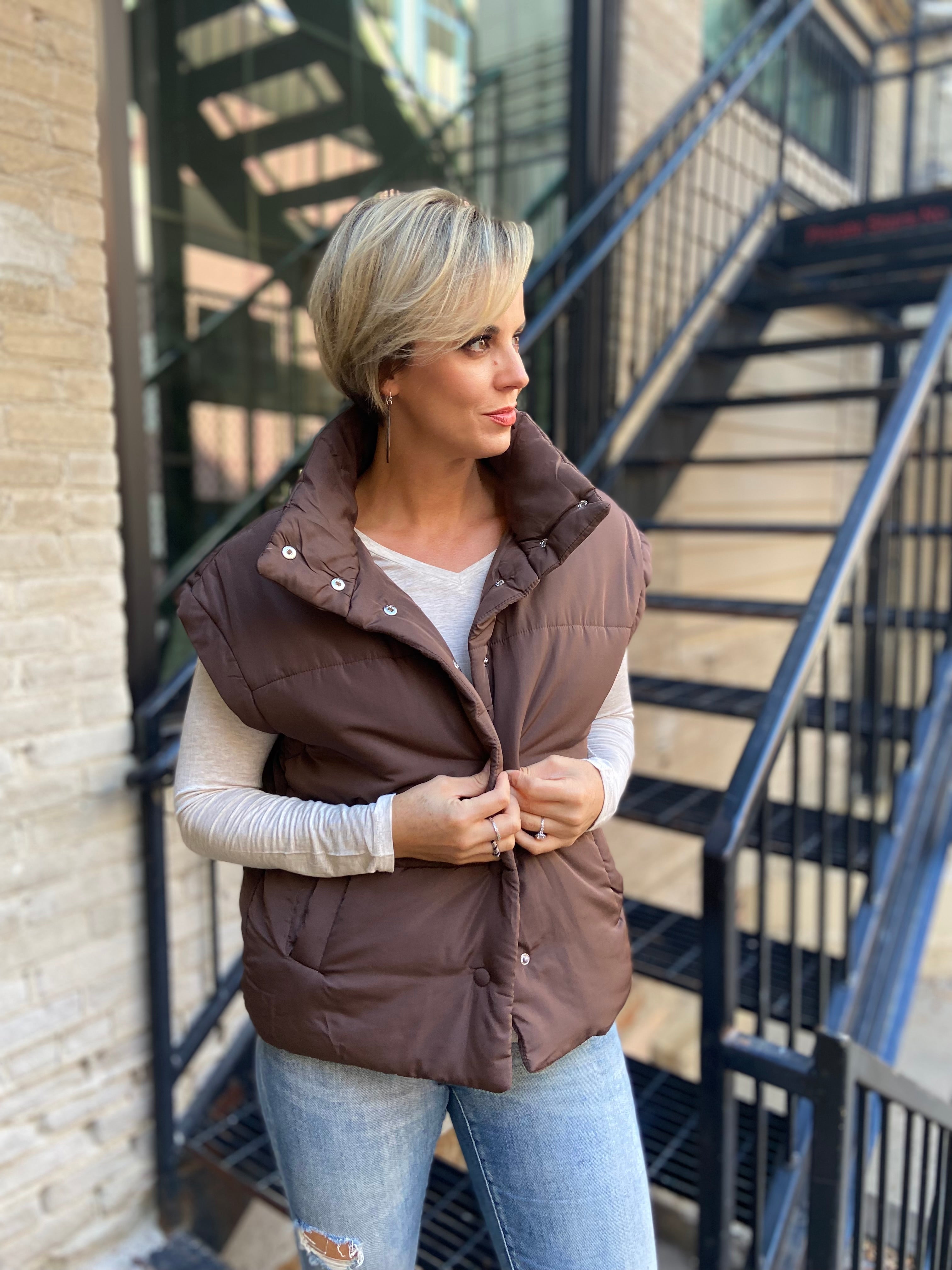 Angela Brown Oversized Puffer Vest