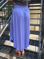 Marco Purple Flowy Midi Skirt - MK Threads Boutique