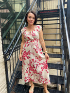 Rosalind Rose Midi Dress