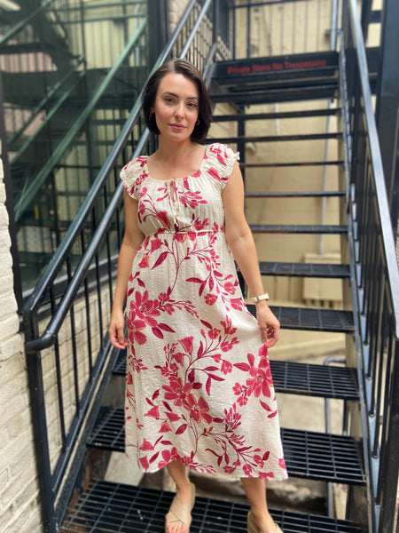 Rosalind Rose Midi Dress