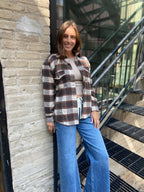 Harper Brown Plaid Shacket