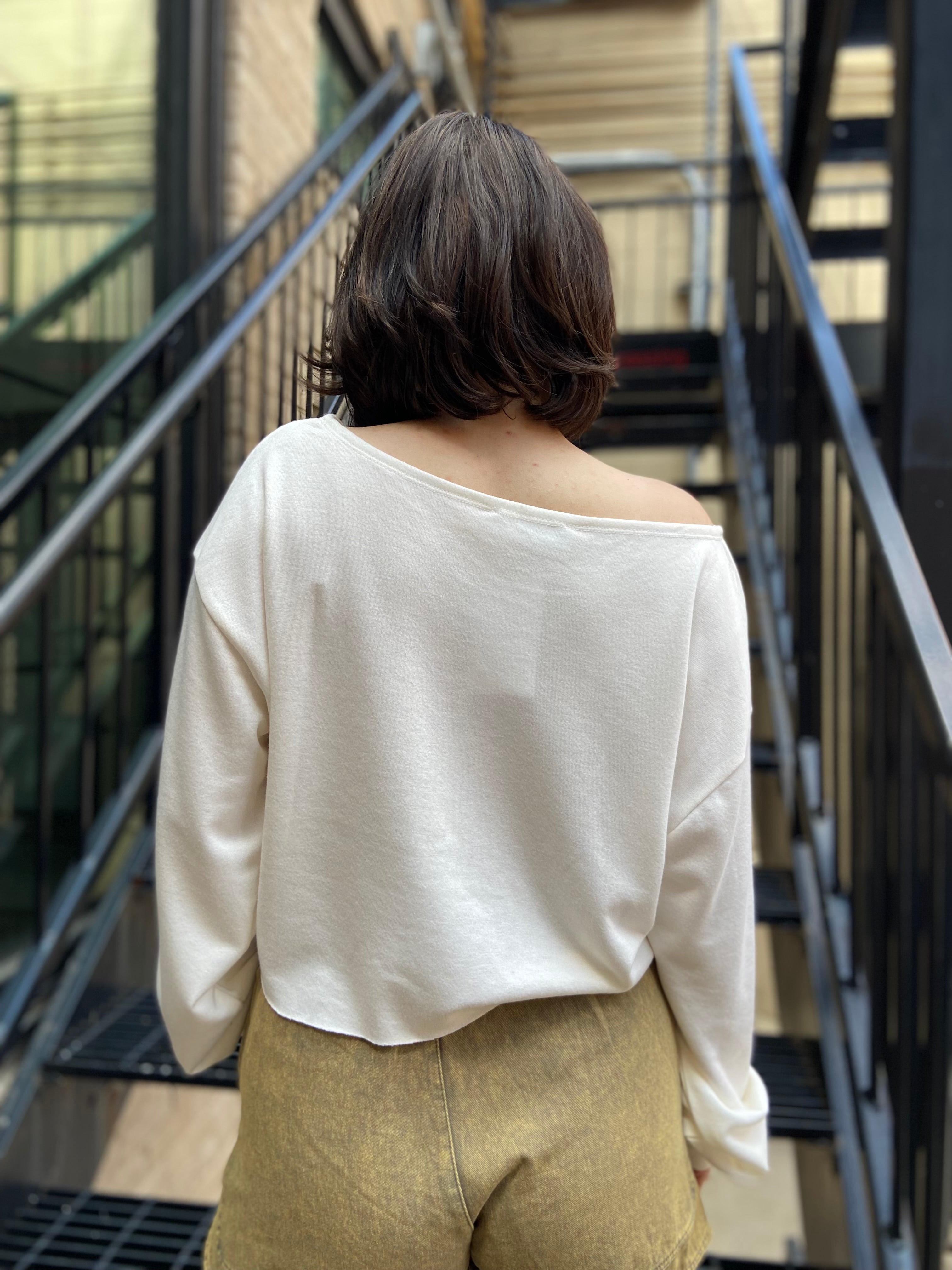 Katie Cream Thin Boat Neck Sweater - MK Threads Boutique